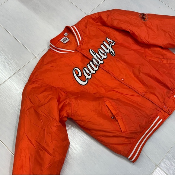 VINTAGE OSU COWBOYS RED OAK BOMBER JACKET 1990'S MEN SIZE 2 XL NCAA